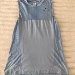 Gymshark Pale Blue Seamless Athletic Tank Top